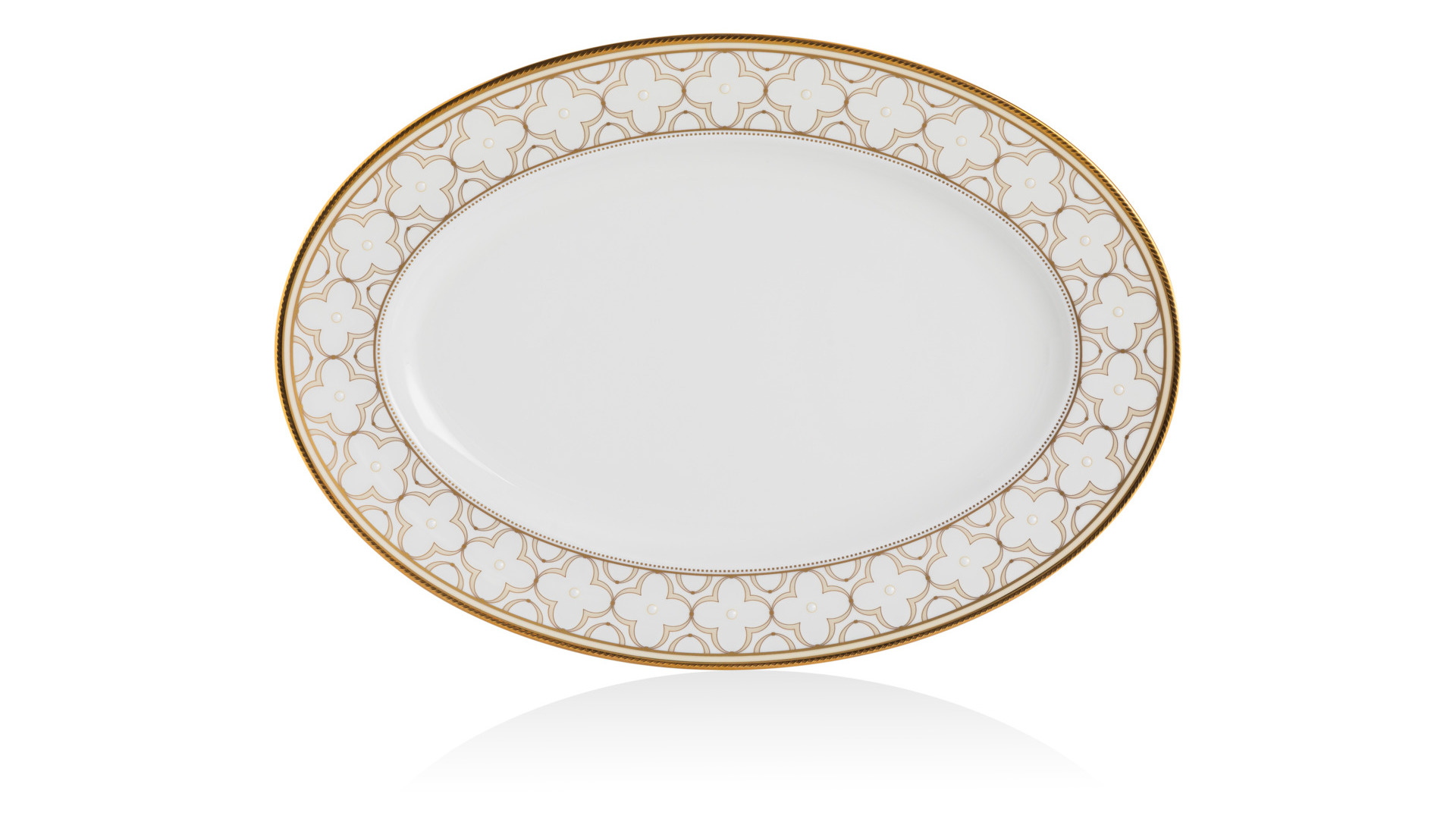 10657442 Noritake Сервиз столовый Noritake Трефолио,золотой кант на 6 персон, 20 предметов, фарфор Фарфор  - Вид №1