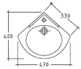 Подвесная раковина настенная овальная Galassia Comunità e disabilità белая sun-id-1421770 - Вид №1