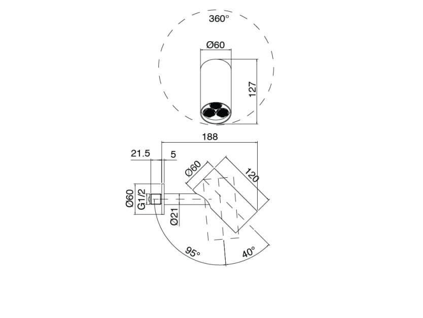 Термостатический набор для душа из нержавеющей стали с ручным душем Zazzeri Q316 ARCH-00030029 - Вид №7