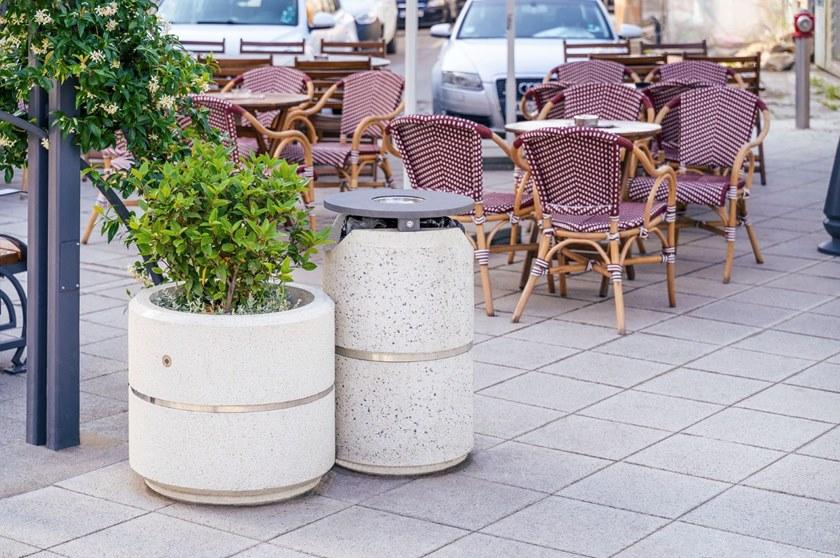 ENCHO ENCHEV - ETE Бетонный мусорный бак с крышкой для улицы  127  - Вид №5