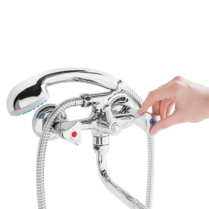 BE270BW6K+W21 MI Milardo Bering Смеситель для ванны с длинным изливом Bering Россия - Вид №1