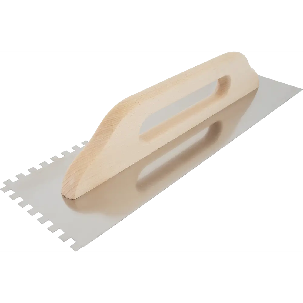 Гладилка зубчатая из нержавеющей стали Hardy 0800-434808 130x480 мм, зуб 8x8 мм STLM-2108036