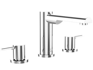 Хромированный латунный смеситель для раковины с 3 отверстиями