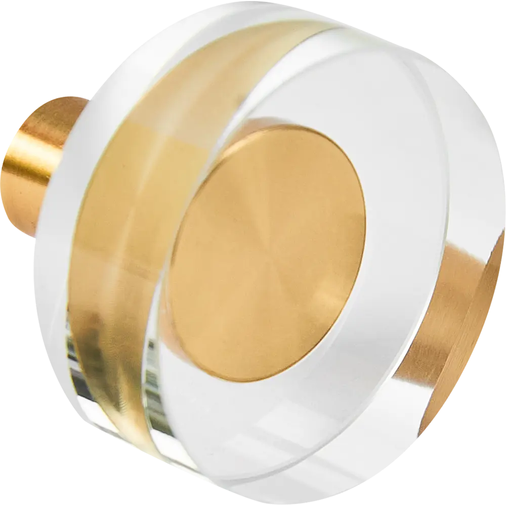 88034654 Ручка-кнопка мебельная Inspire ø30 мм, круг цвет прозрачный STLM-1009183 