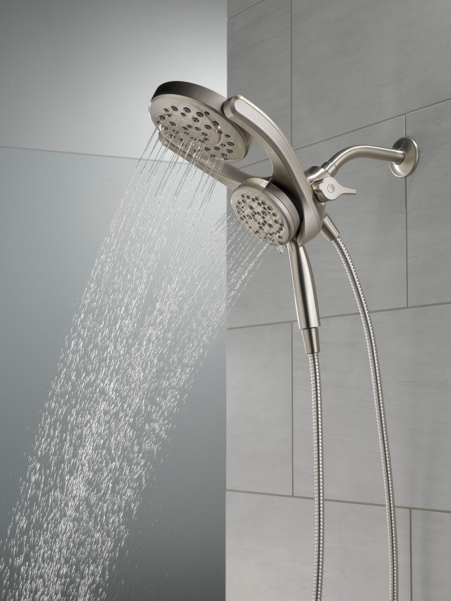 HydroRain® 4-настройка душевая лейка два в одном Delta Faucet 75699SN - Вид №19