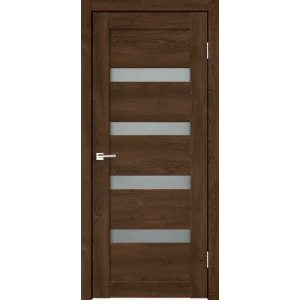 Комплект двери Лайн 2 со стеклом 80x200 см Hardflex цвет дуб тернер венге с добором 100 мм