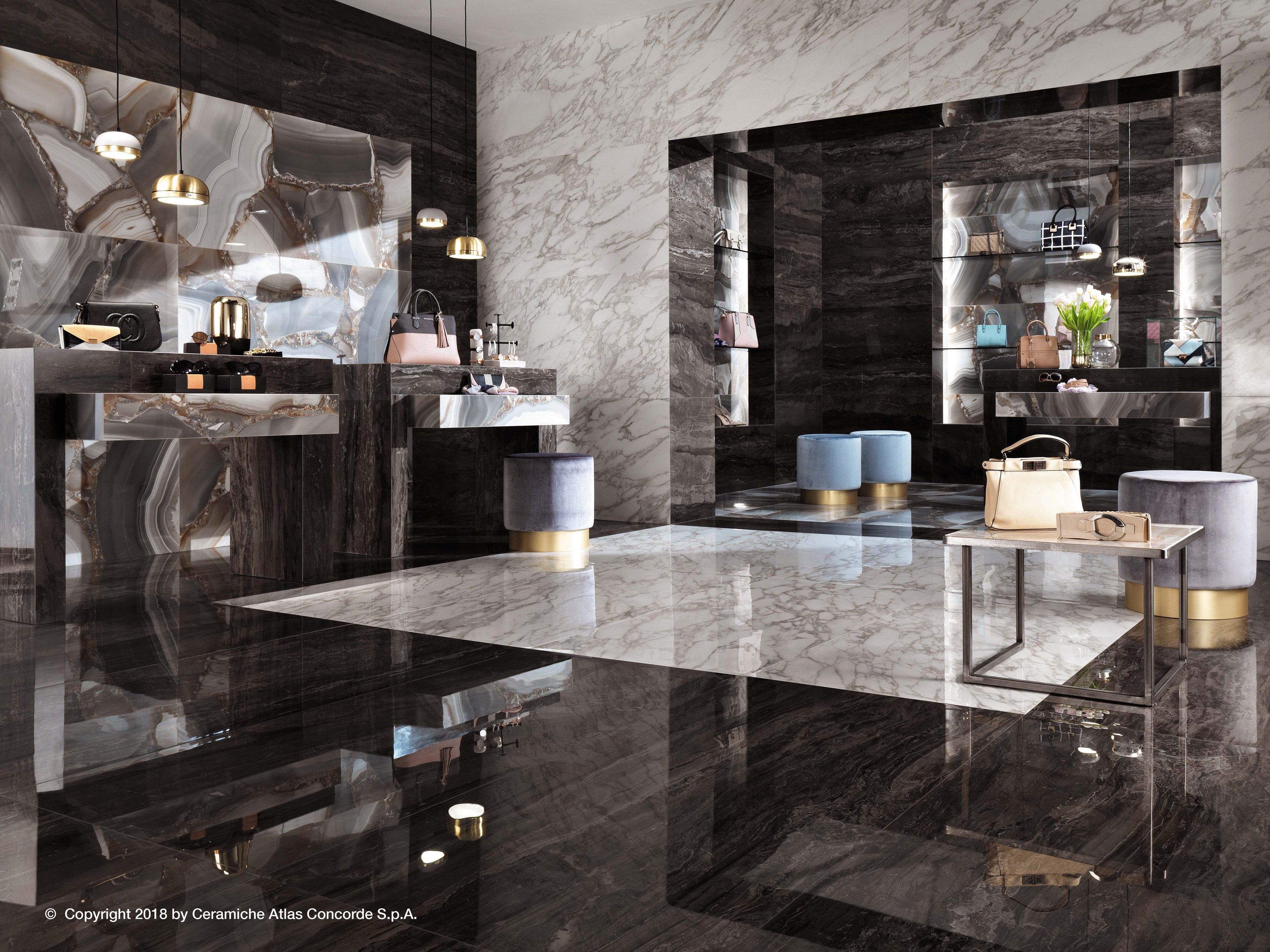 Пол из керамогранита с мраморным эффектом Atlas Concorde Marvel Edge ARCH-00074519 - Вид №15