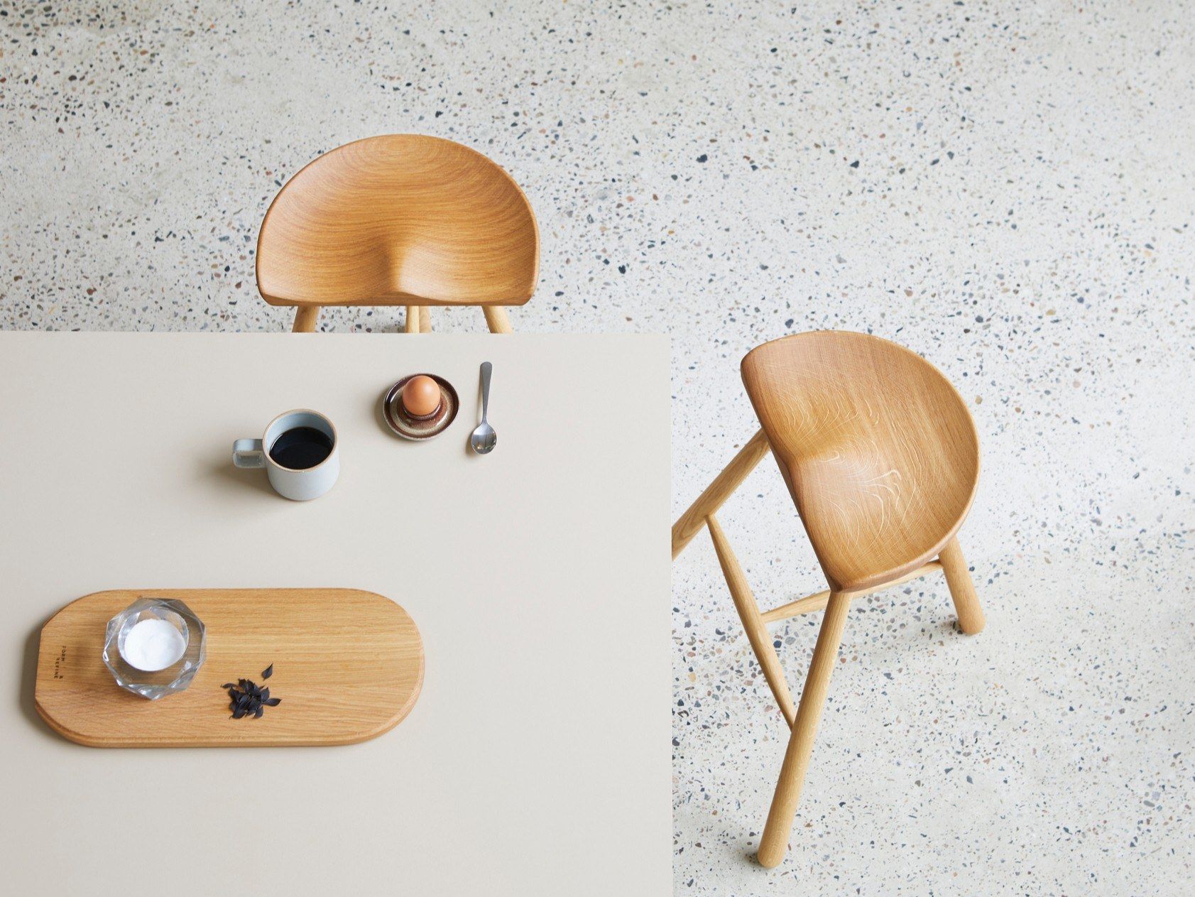 Высокий дубовый стул с подставкой для ног Form & Refine Shoemaker Chair™ ARCH-00129400 - Вид №3