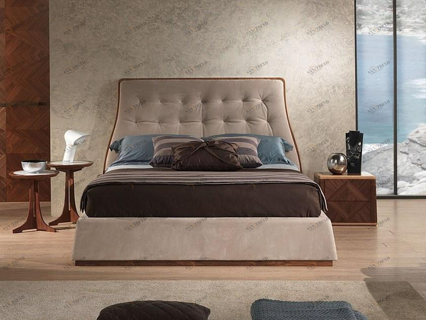 Carpanelli Кровать-контейнер двуспальная с мягким изголовьем Original lifestyle Le23g