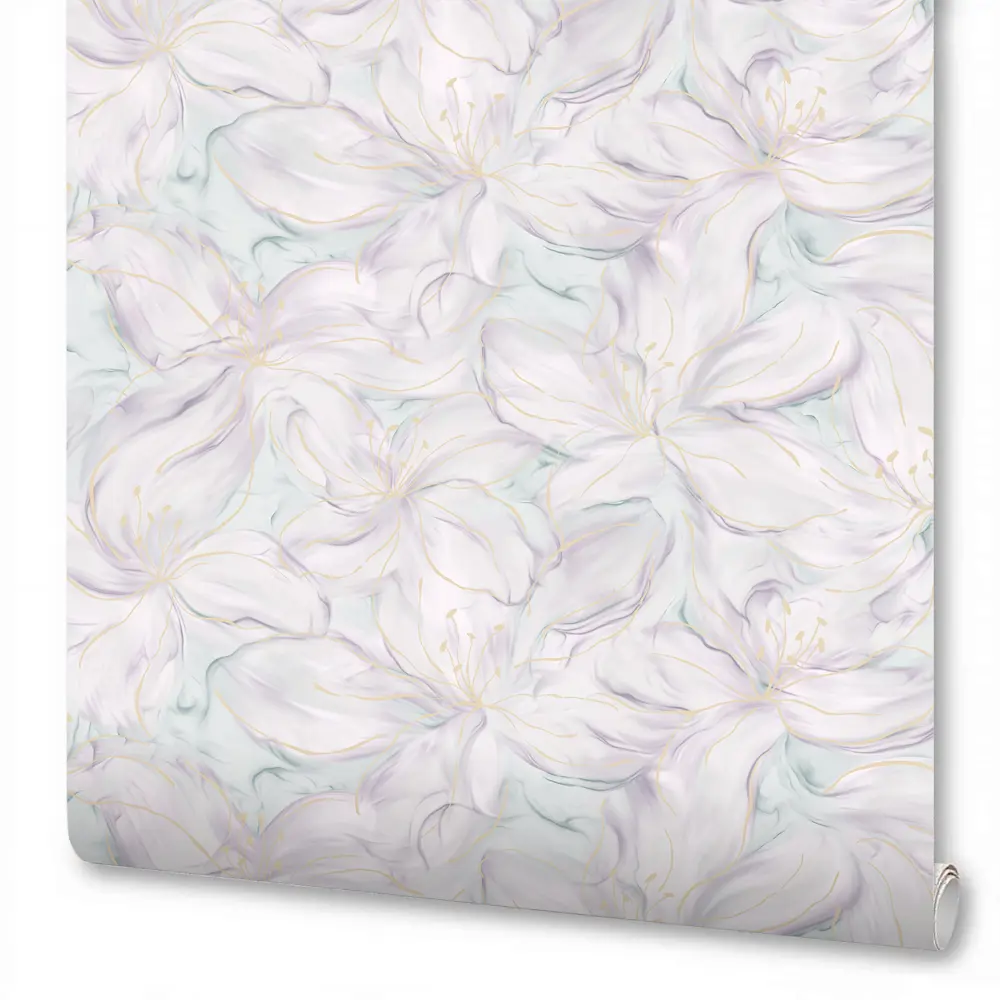 Обои флизелиновые Wallsecret Blanche мятные 1.06 м 8935-27 89389743 STLM-2197661 - Вид №1