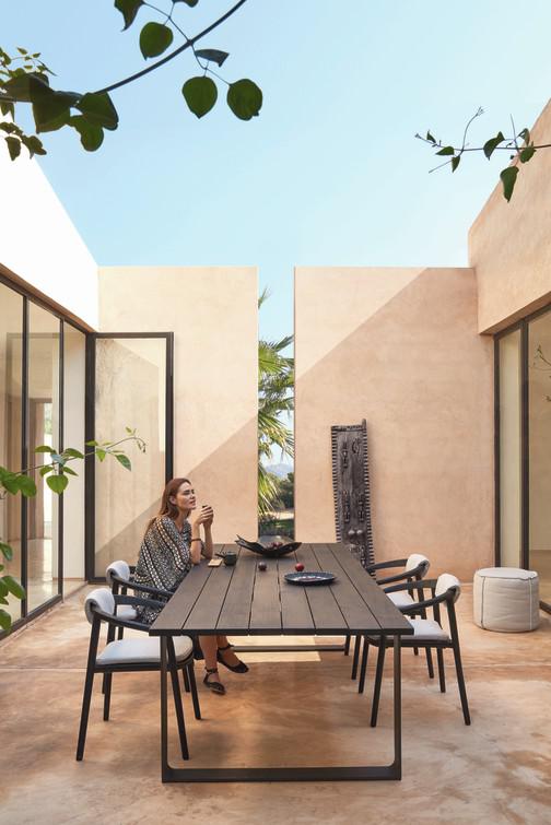 MNST241 Обеденный стол pwi lava f10 212,5см x 107см Manutti Prato - Вид №1