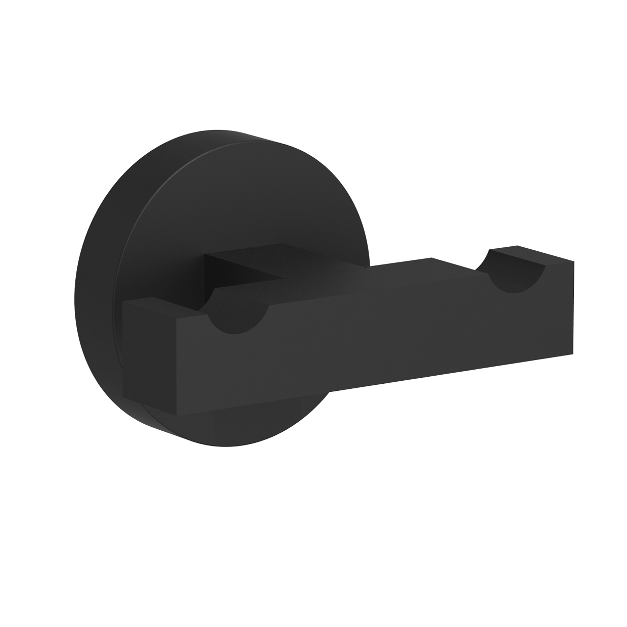 140112006s Вешалка Rita двойная матовая черная Eca  - Вид №1