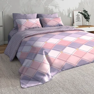 91850511 Комплект наволочек Славянский Текстиль 50х70 (2 шт) TEXTILE поплин Ромбы STLM-1421403