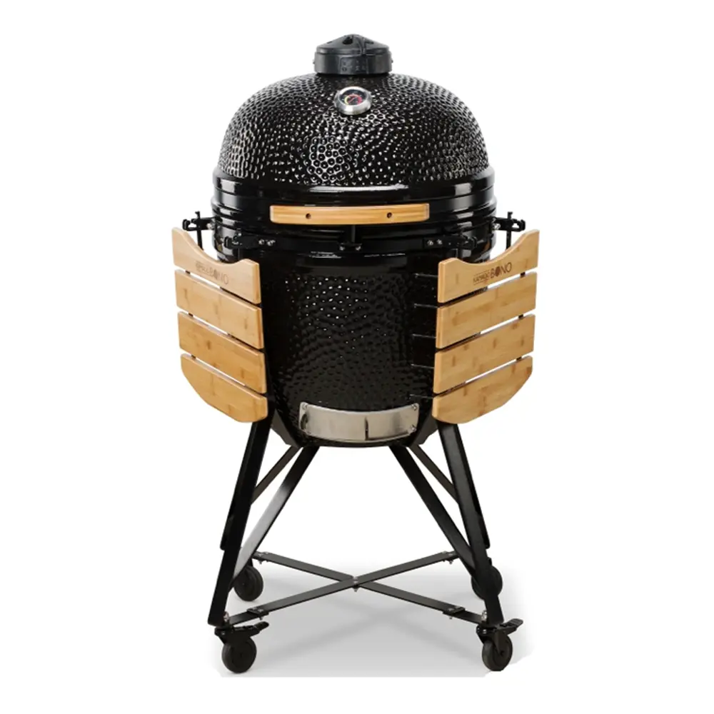Гриль Kamado Bono Grande 23" ø59 h120 см керамика черный STLM-2152404 - Вид №1