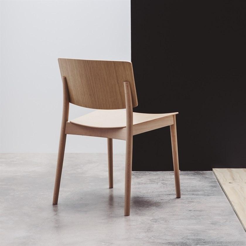 Andreu World Штабелируемый деревянный стул Happy Si0374 - Вид №5