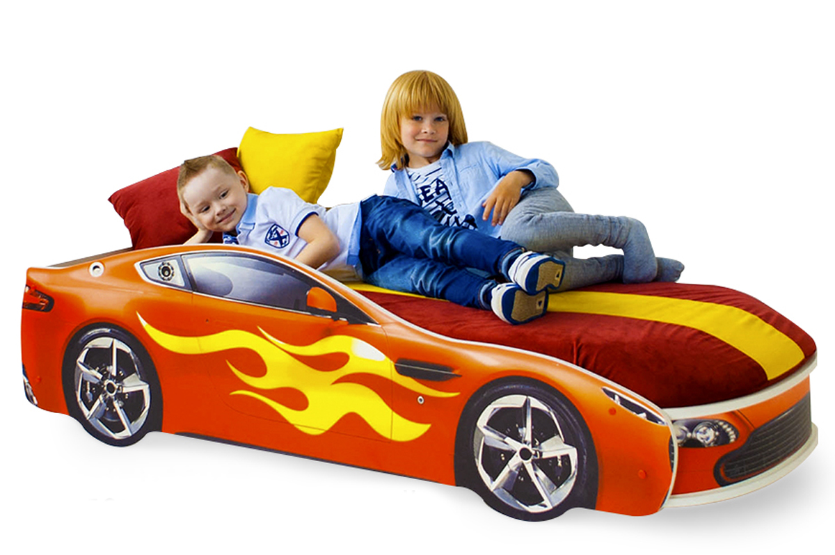 Детская кровать-машина "Бондмобиль" красная БЕЛЬМАРКО  326763 Красный Santreyd  - Вид №1