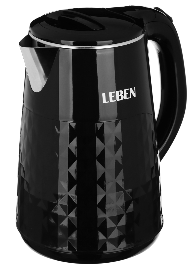 9237196 Электрочайник LEBEN 291-107 черный STDN-0004076 - Вид №2