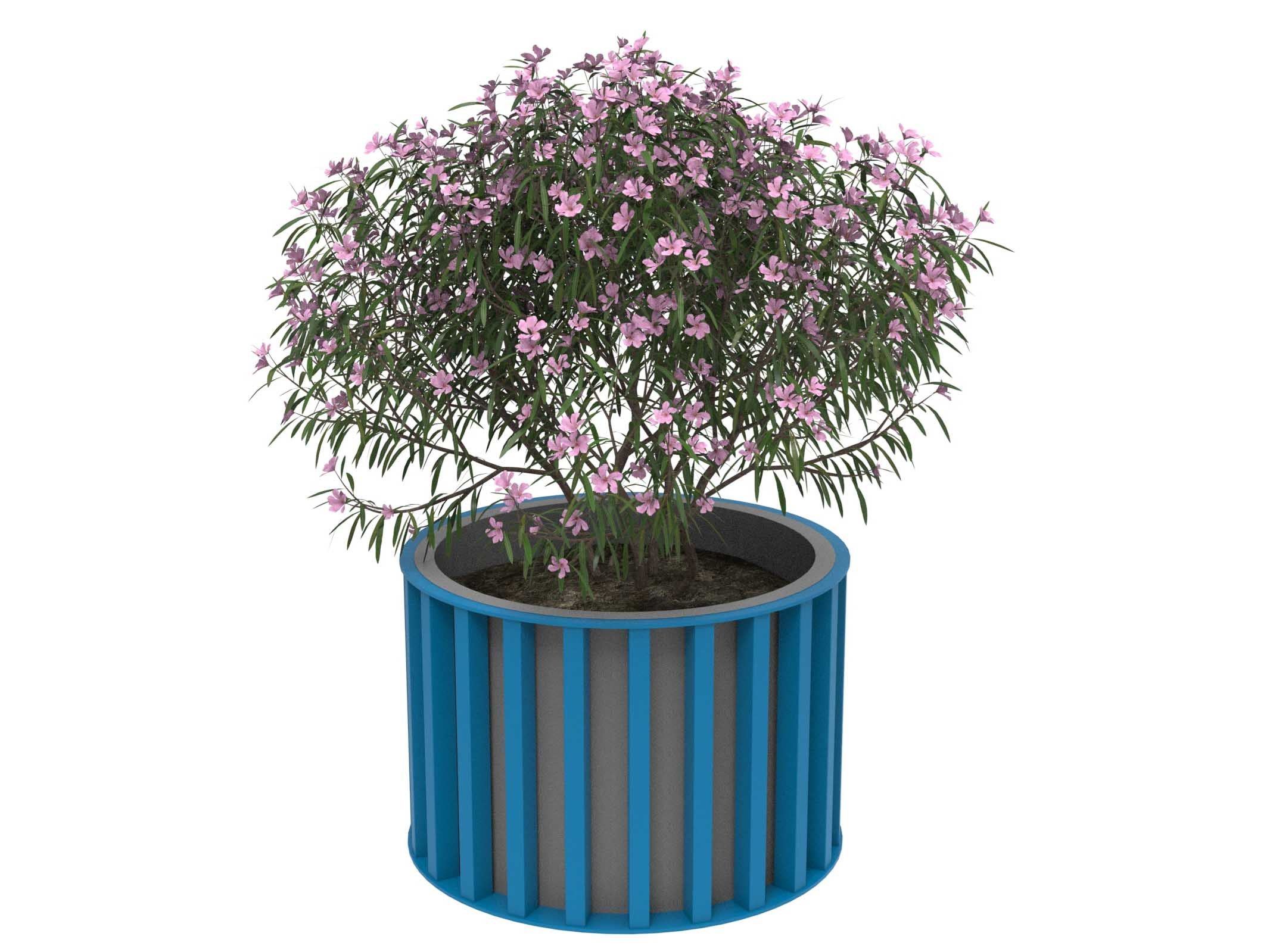 Оцинкованная сталь круглый низкий плантатор Lazzari Динамо ARCH-00115712 - Вид №27