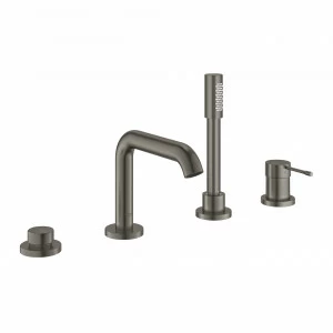 Смеситель для ванны GROHE Essence на бортик ванны, темный графит матовый (19578AL1)
