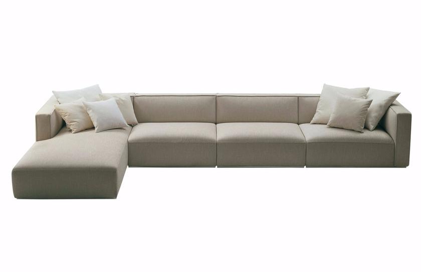 Poliform Секционный диван со съемным чехлом из ткани с шезлонгом Shangai sun-id-1398910 - Вид №3