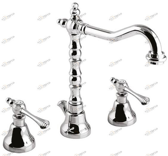 Rubinetteria Giulini Смеситель для раковины на 3 отверстия с регулируемым изливом Londra 7212a