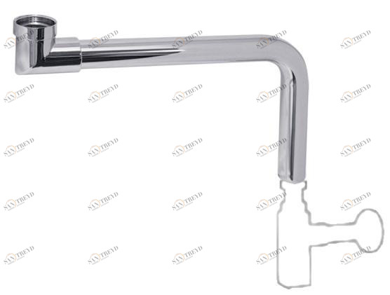 Отвод для сифона MIGLIORE Ricambi ML.RIC-10.118 хром, ø32 ML.RIC-10.118.CR