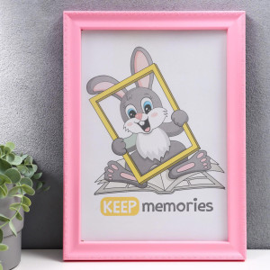 90335327 Рамка 3935874, 21х30 см, пластик, цвет розовый Keep memories STLM-0189566 KEEP MEMORIES