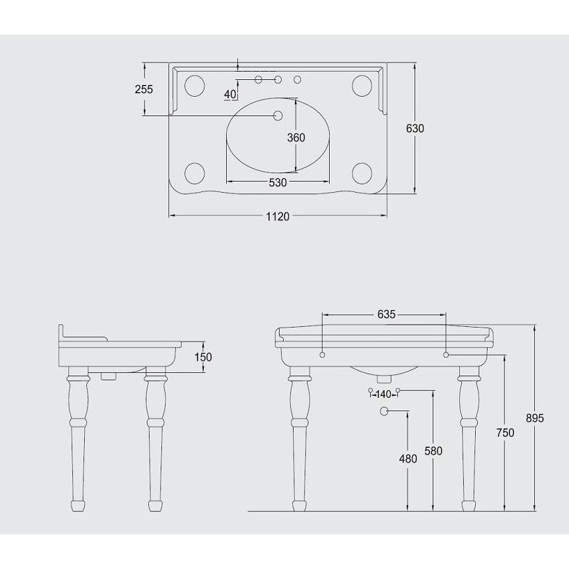 25339 Подвесная раковина настенная овальная Ceramica Hidra  - Вид №1