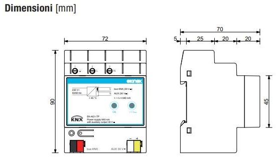 EKINEX Блок питания шины knx 640 мА sun-id-1450134 - Вид №2
