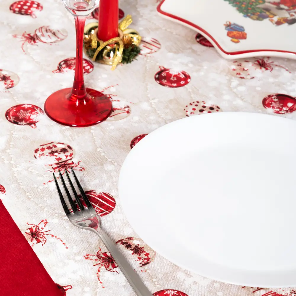 Дорожка на стол "Бусы", 40x140 см, цвет бежевый Altali STLM-2203971 - Вид №7