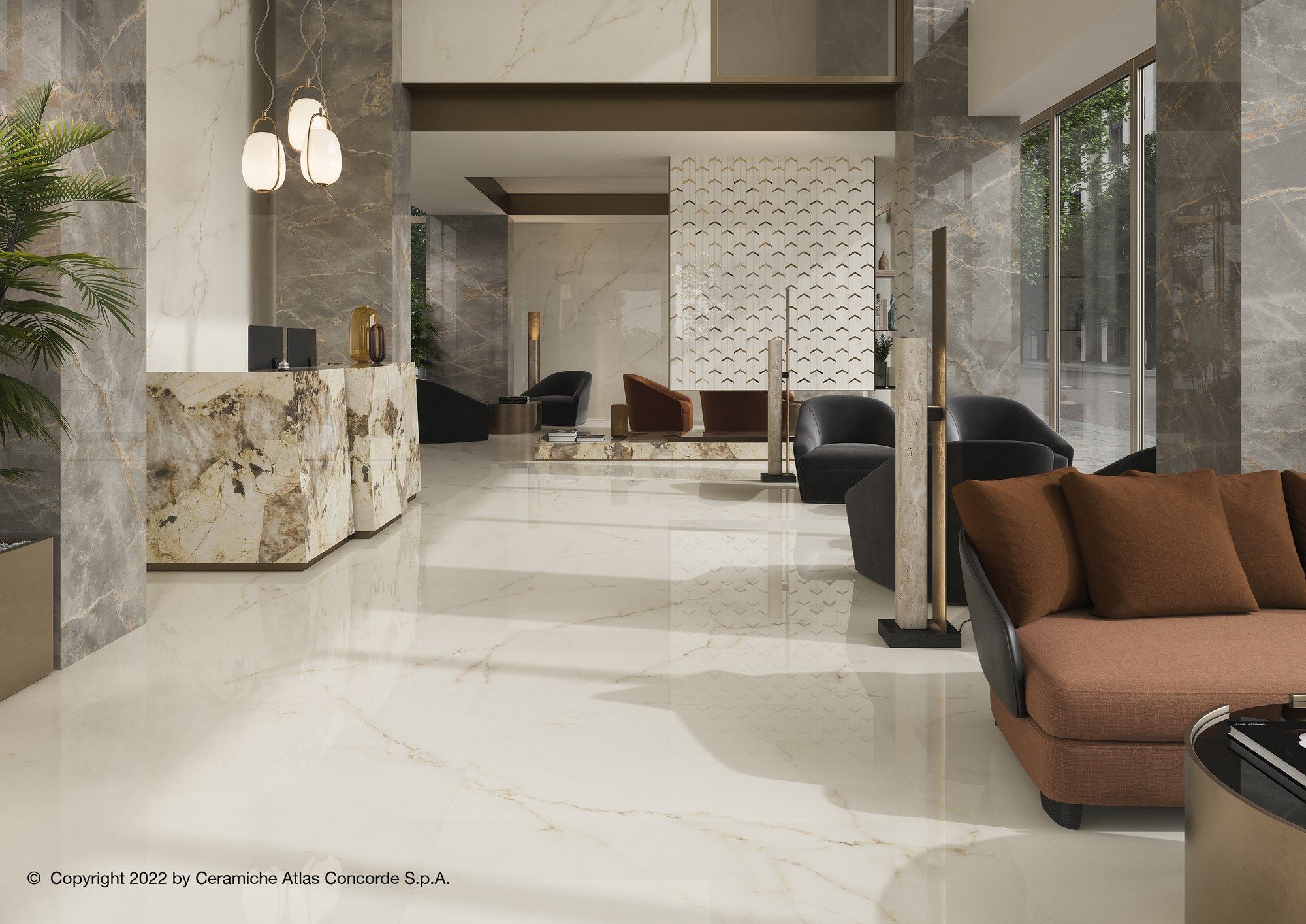 Пол / керамогранит с мраморным эффектом Atlas Concorde Marvel X ARCH-00046057 - Вид №21