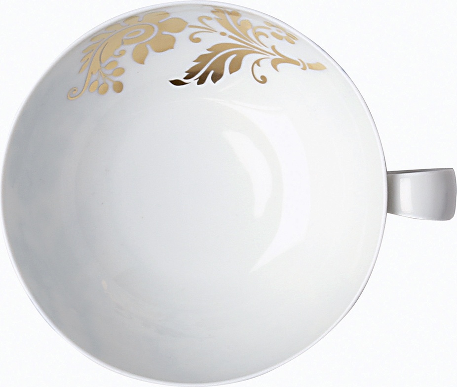 10535762 Sieger by Furstenberg Чашка чайная закругл. Sieger by Furstenberg "Комната чудес" 200мл (золотист.) Фарфор, Керамика 