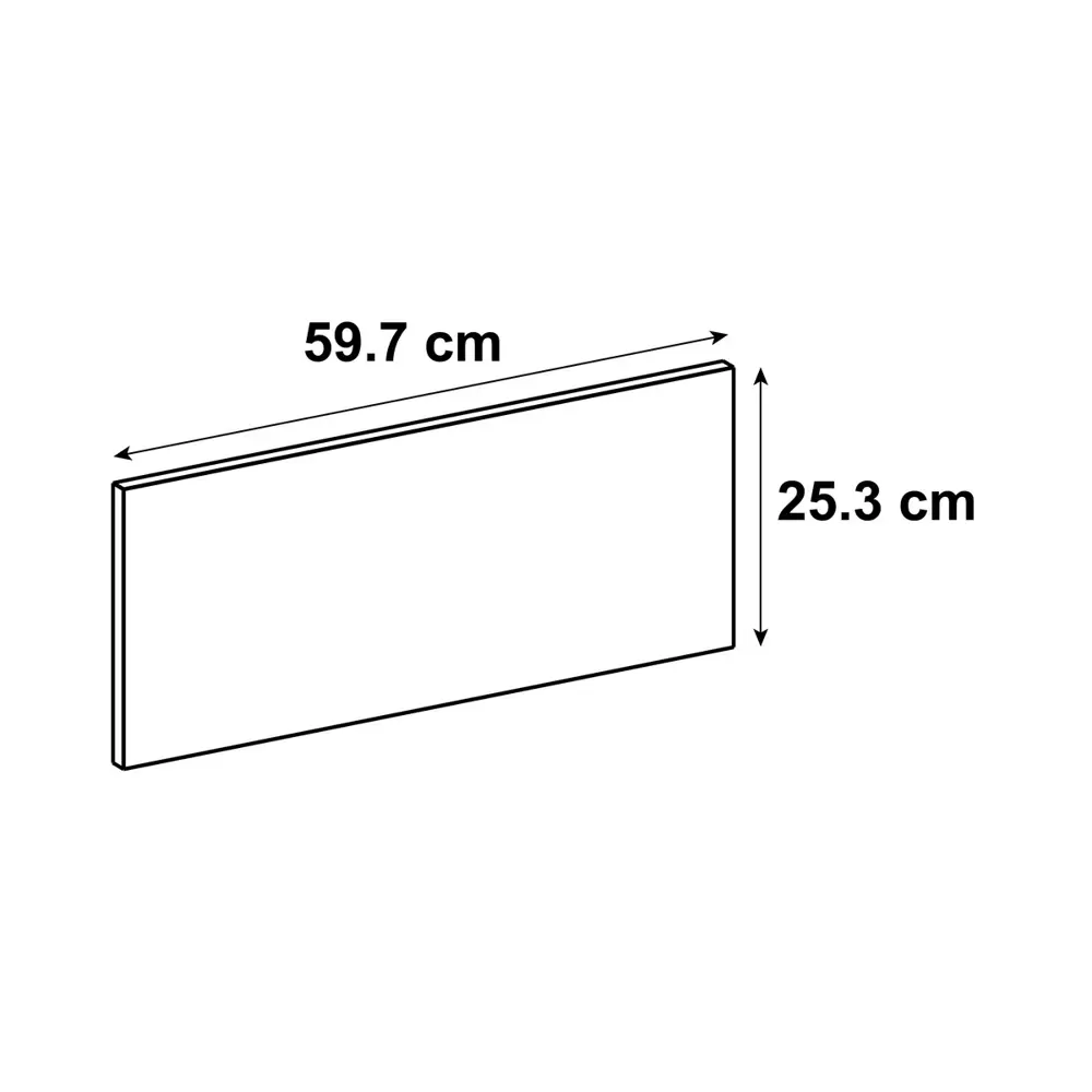 Фасад для кухонного ящика Пласт 59.7x25.3 см Delinia ID ЛДСП цвет серый 82010205 STLM-2086403 - Вид №6