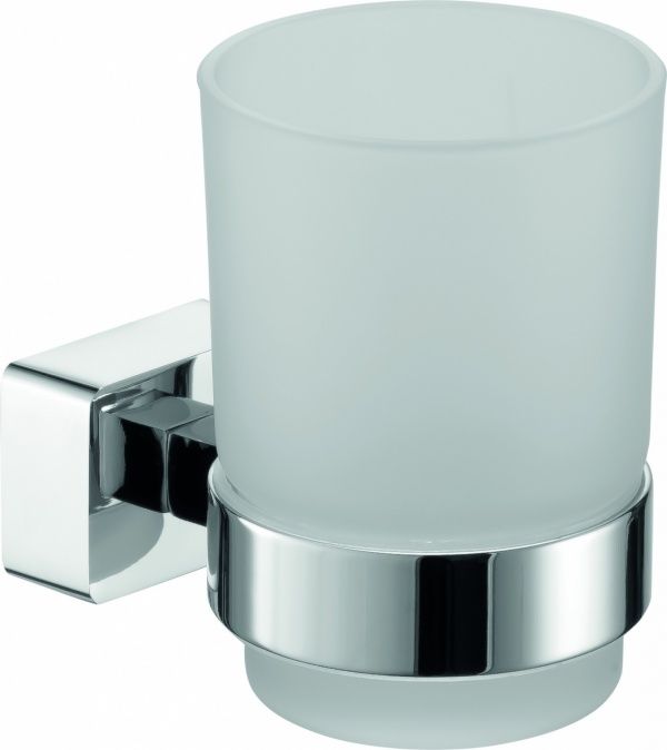 H2016/16CR Sanibano Argos, настенный стеклянный стакан, цвет хром 