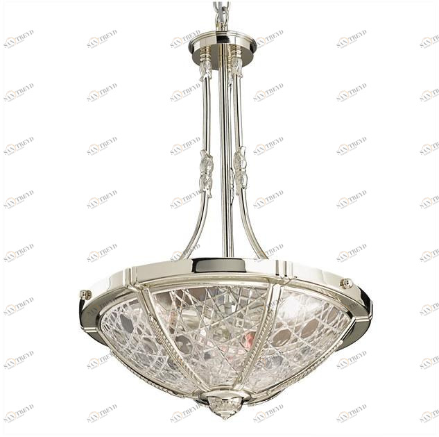 Possoni Illuminazione Люстра из полированного никеля с хрусталем Leonardo 1893/3-c