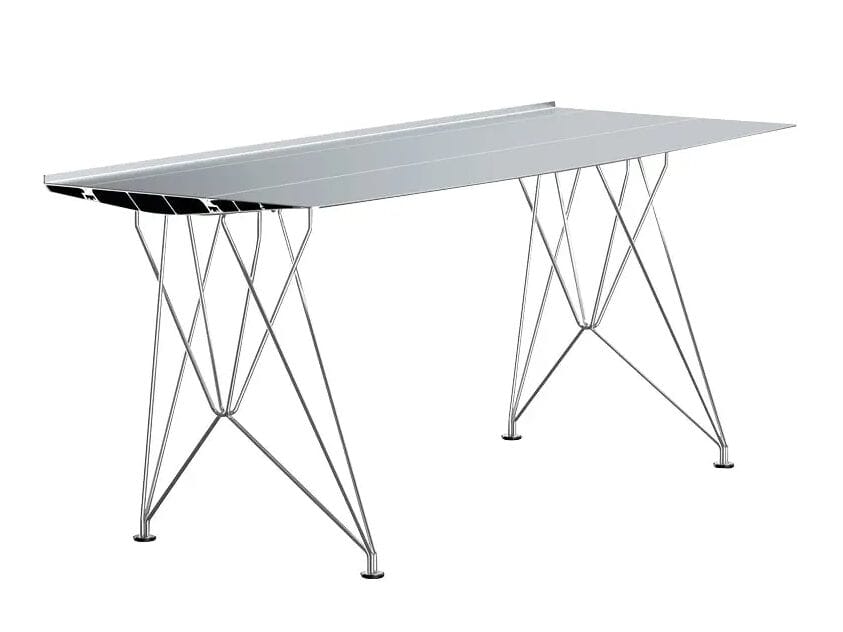 Прямоугольный стол из алюминия и нержавеющей стали BD Barcelona Aluminium ARCH-00127810