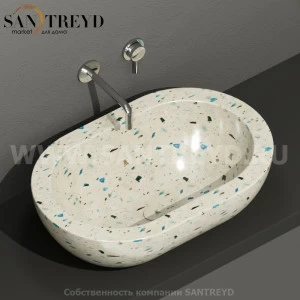 SC012GB Накладная раковина на столешницу  овальная Ceramica Globo