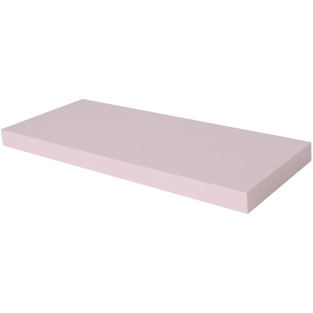 Полка мебельная прямая 60x23.5x3.8 см МДФ цвет розовый 81898808 STLM-2185253 SPACEO 