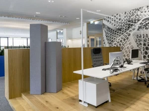 SPÄH designed acoustic Отдельностоящая звукопоглощающая офисная перегородка из Basotect®
