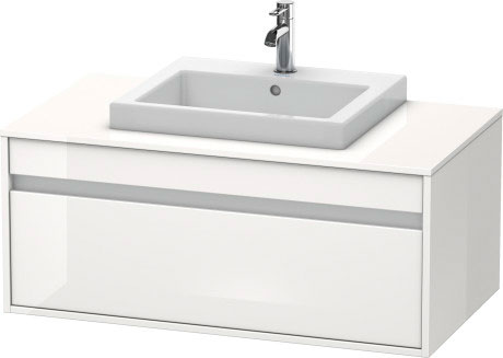 KT679502222 Ketho Тумбочка подвесная Белый глянцевый декор Duravit - Вид №2
