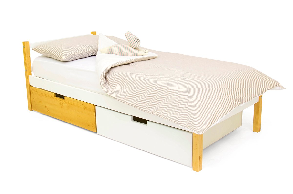 Детская кровать Svogen classic дерево, белая БЕЛЬМАРКО  326802 Белый;желтый Santreyd  - Вид №2