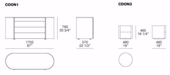 Poliform Комод из фанерованной древесины Onda sun-id-1504575 - Вид №2