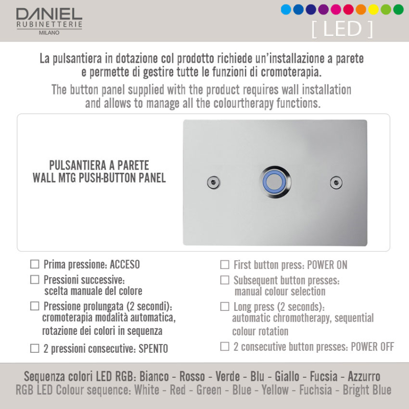 A579LEFCM44 Потолочная душевая лейка DANIEL RUBINETTERIE Wellness - Вид №2