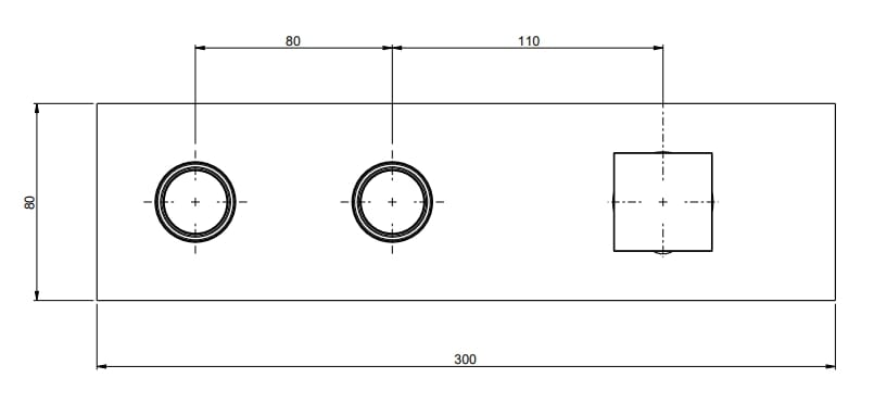 Смеситель для душа с 3 отверстиями Rubinetterie Frattini отдельная эстетика ARCH-00054632 - Вид №10