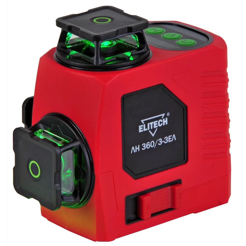 Уровень лазерный Elitech ЛН360/3-ЗЕЛ E0306.017.00 зеленый луч, 25 м STLM-2088919