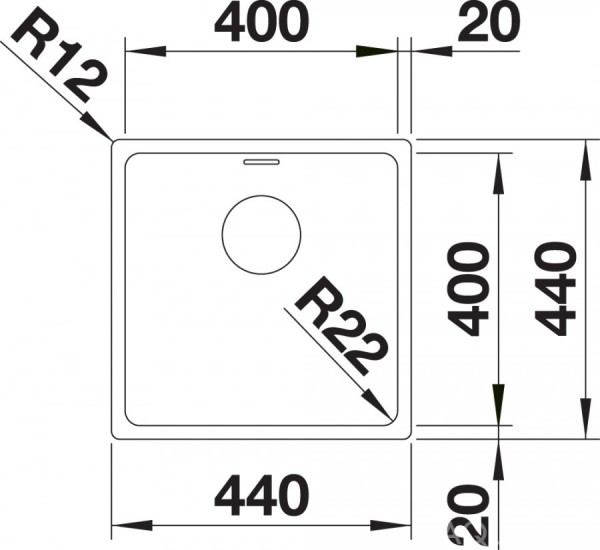 522957 Кухонная мойка Blanco Andano 400-IF  Blanco Andano - Вид №7