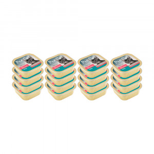 ПР0043775*16 Корм для кошек телятина и курица конс. 100г (упаковка - 16 шт) Pro Cat