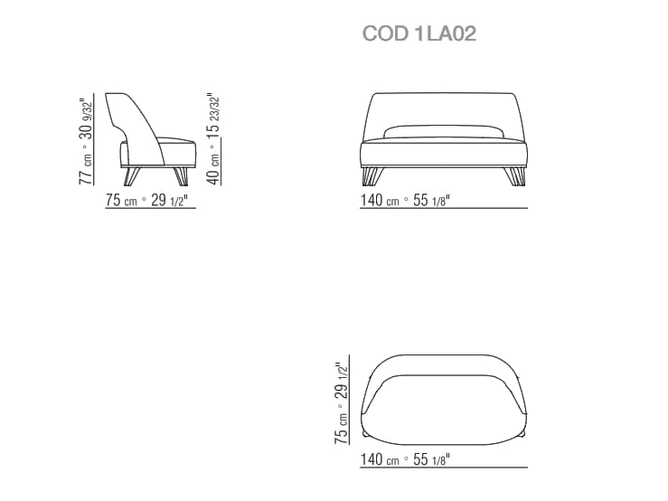 Диванчик Flexform Гермиона ARCH-00023101 - Вид №2