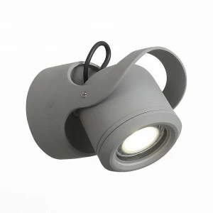 Уличный настенный светодиодный светильник ST Luce Round SL093.701.01 ST LUCE ROUND GREY 272381 Серый