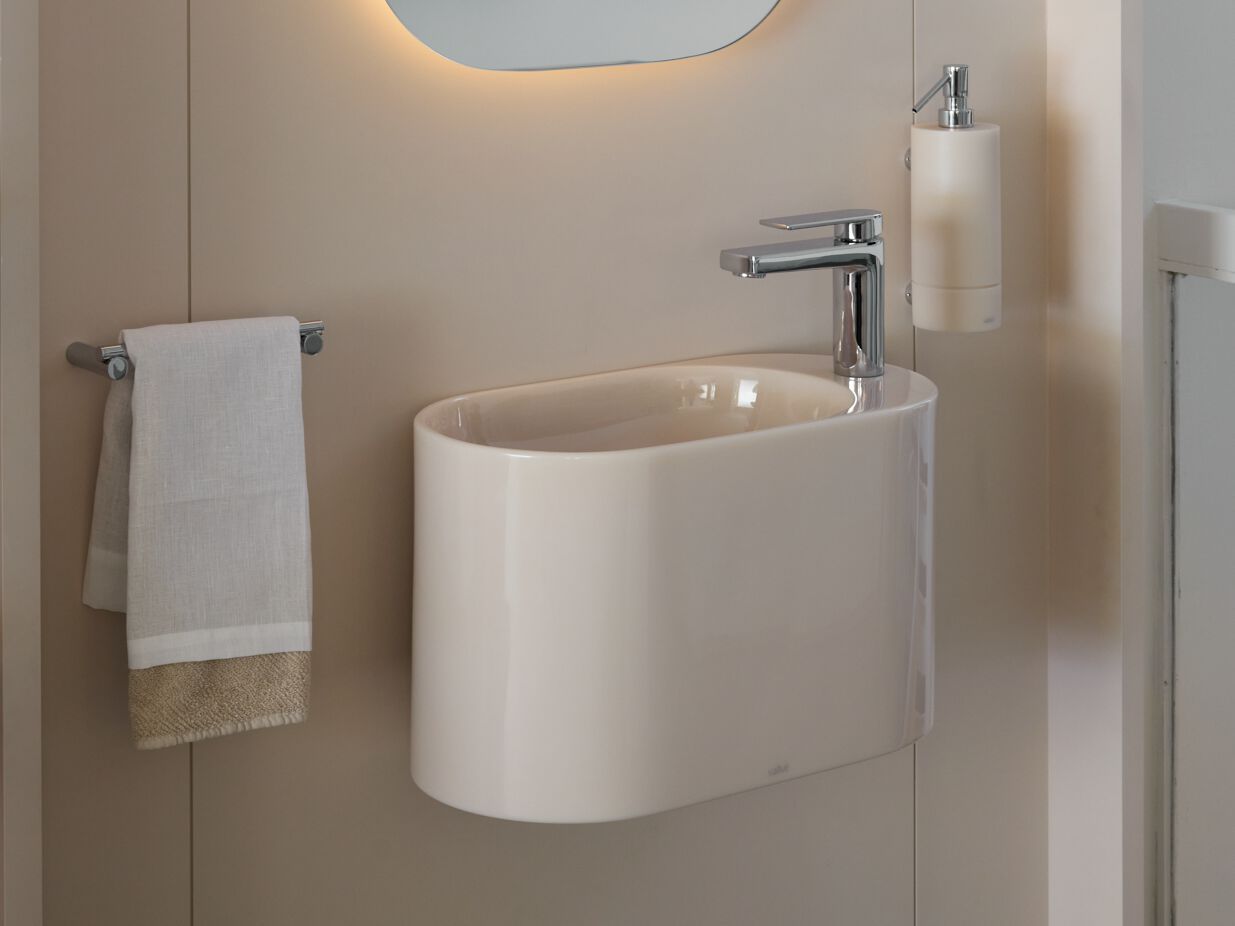 Смоляная подвесная ручная мойка Vallvé ORI ARCH-00023944